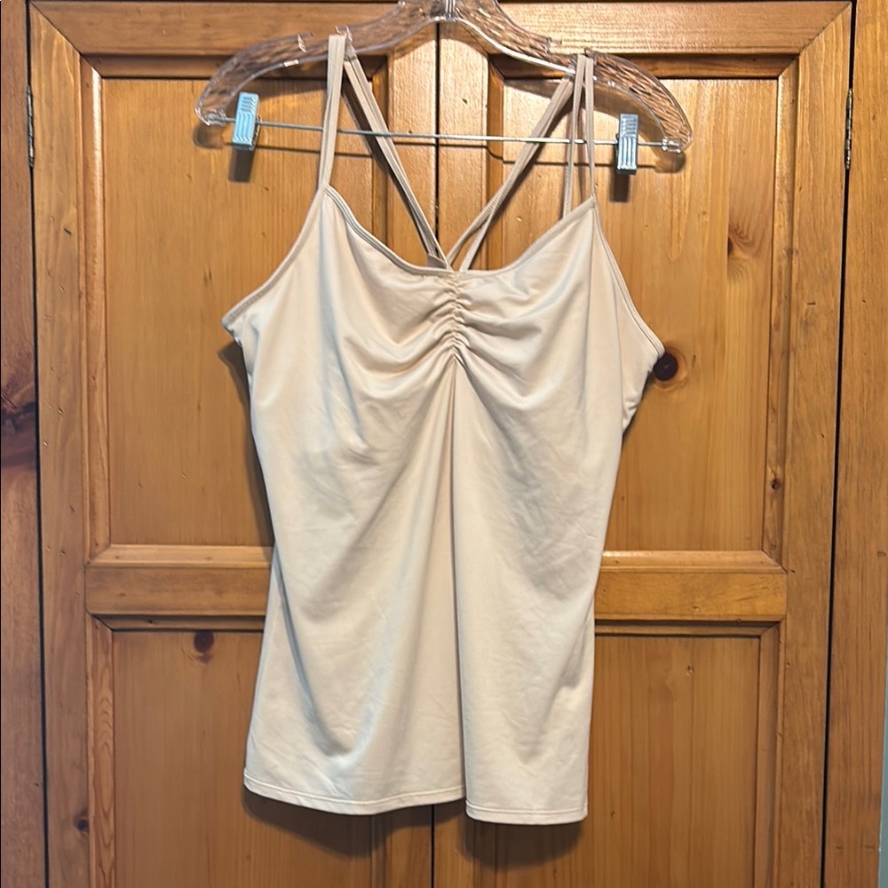 Boston Proper Strappy Made-to-Be-Seen Cami Cream / Light Nude NWOT